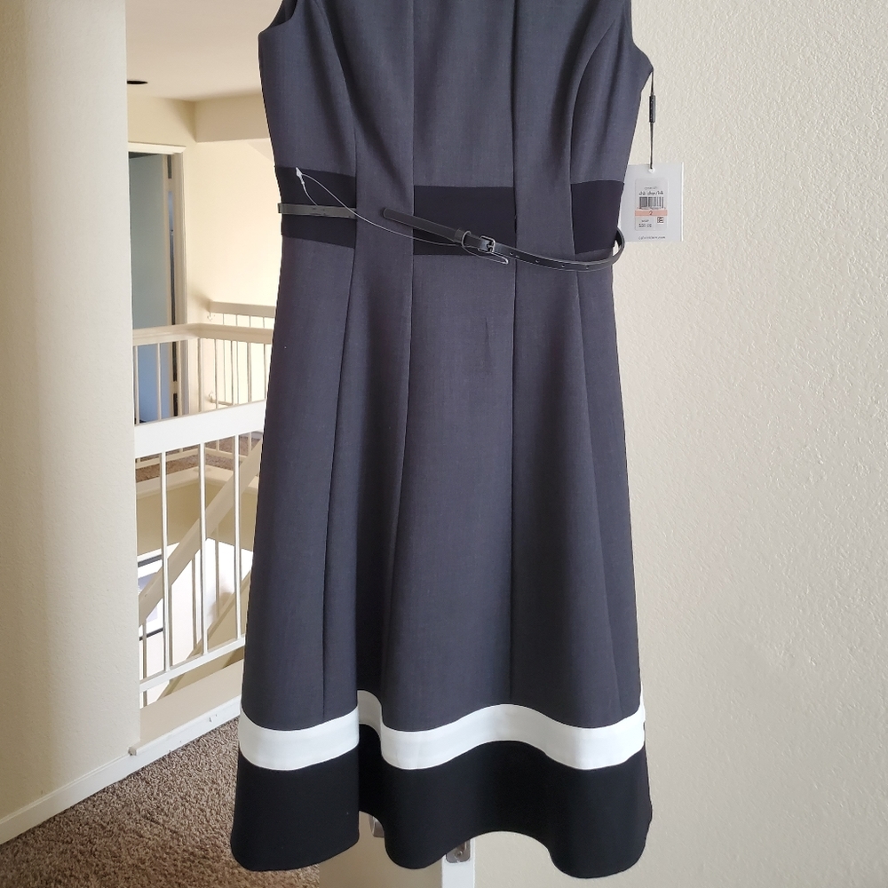 Charcoal Calvin Klein business dress